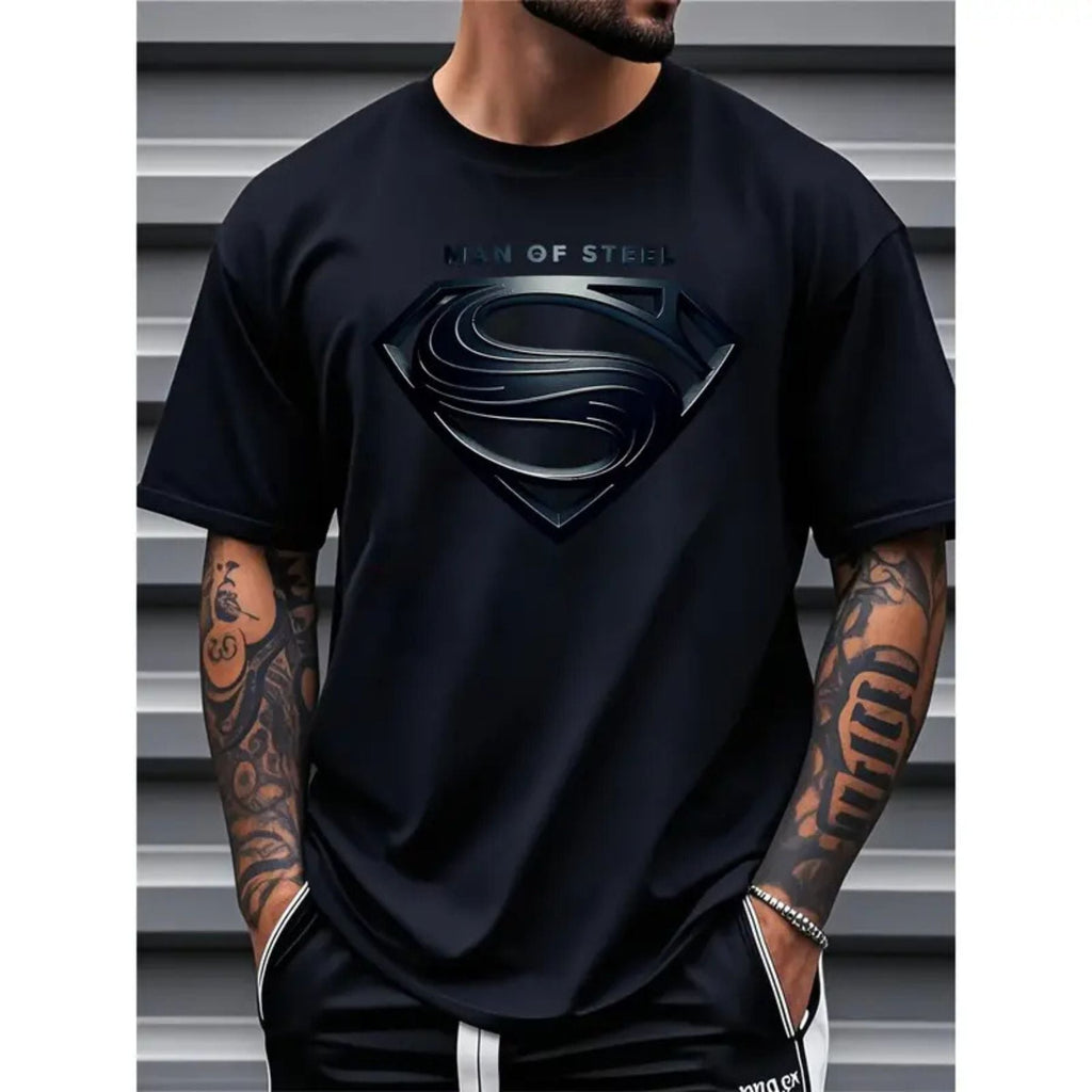 Justice League Men's Plus Size Casual T-Shirt – Iconic DC Comics Graphic Tee, Premium 100% Cotton Big & Tall Superhero Top, Made in USA