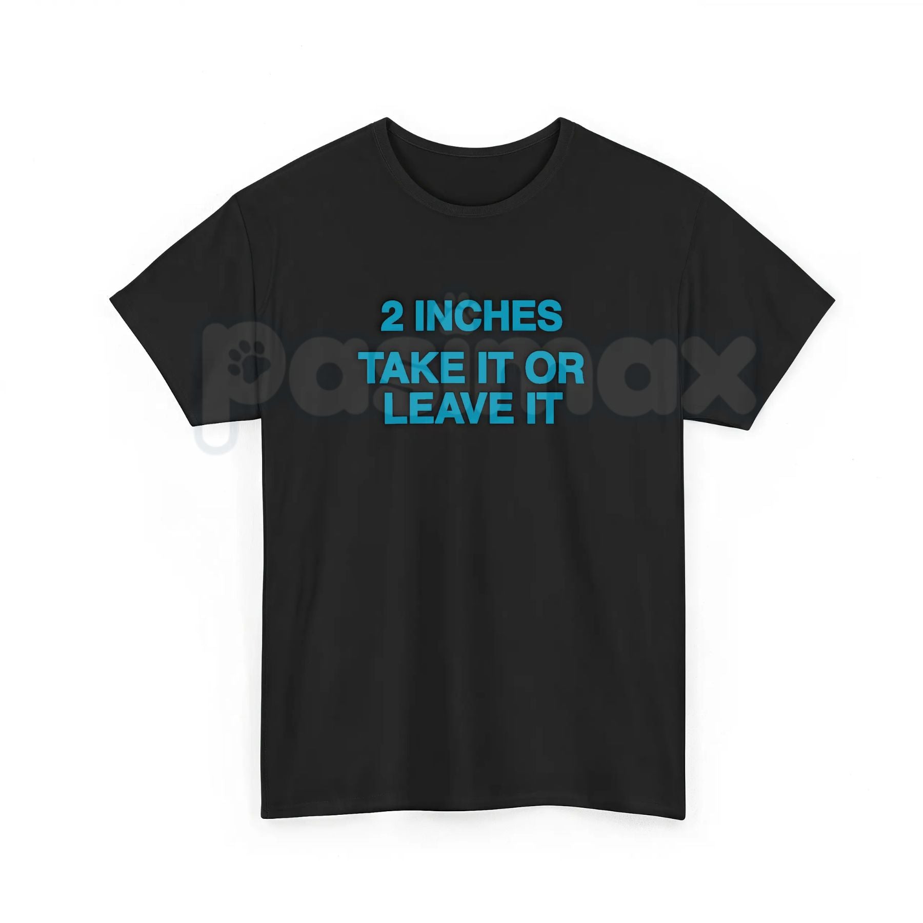 Vintage "2 Inches Take It Or Leave It" T-Shirt – Retro 90s Ad Style Funny Meme Tee, Premium 100% Cotton Sarcastic Men's Top, Soft Lived-In Heavyweight Gag Gift, Made in USA