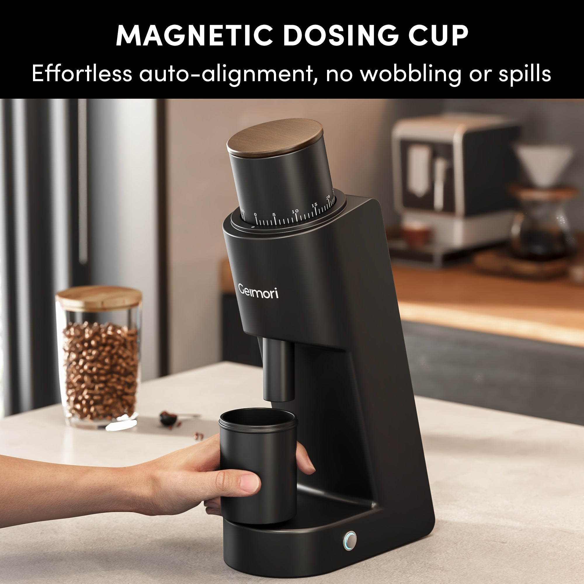 Geimori GU38 Coffee Grinder | Compact Single Dose Grinder