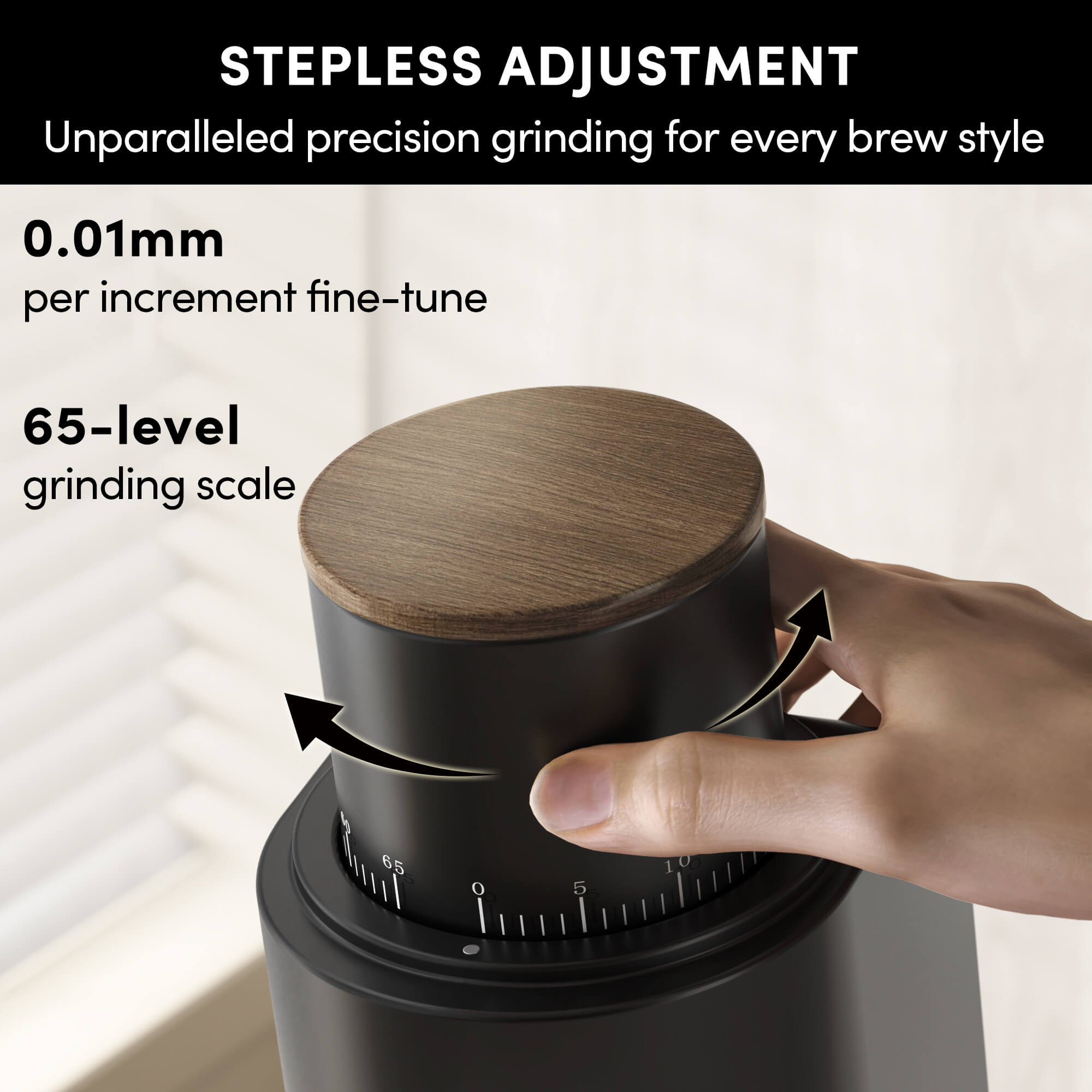 Geimori GU38 Coffee Grinder | Compact Single Dose Grinder