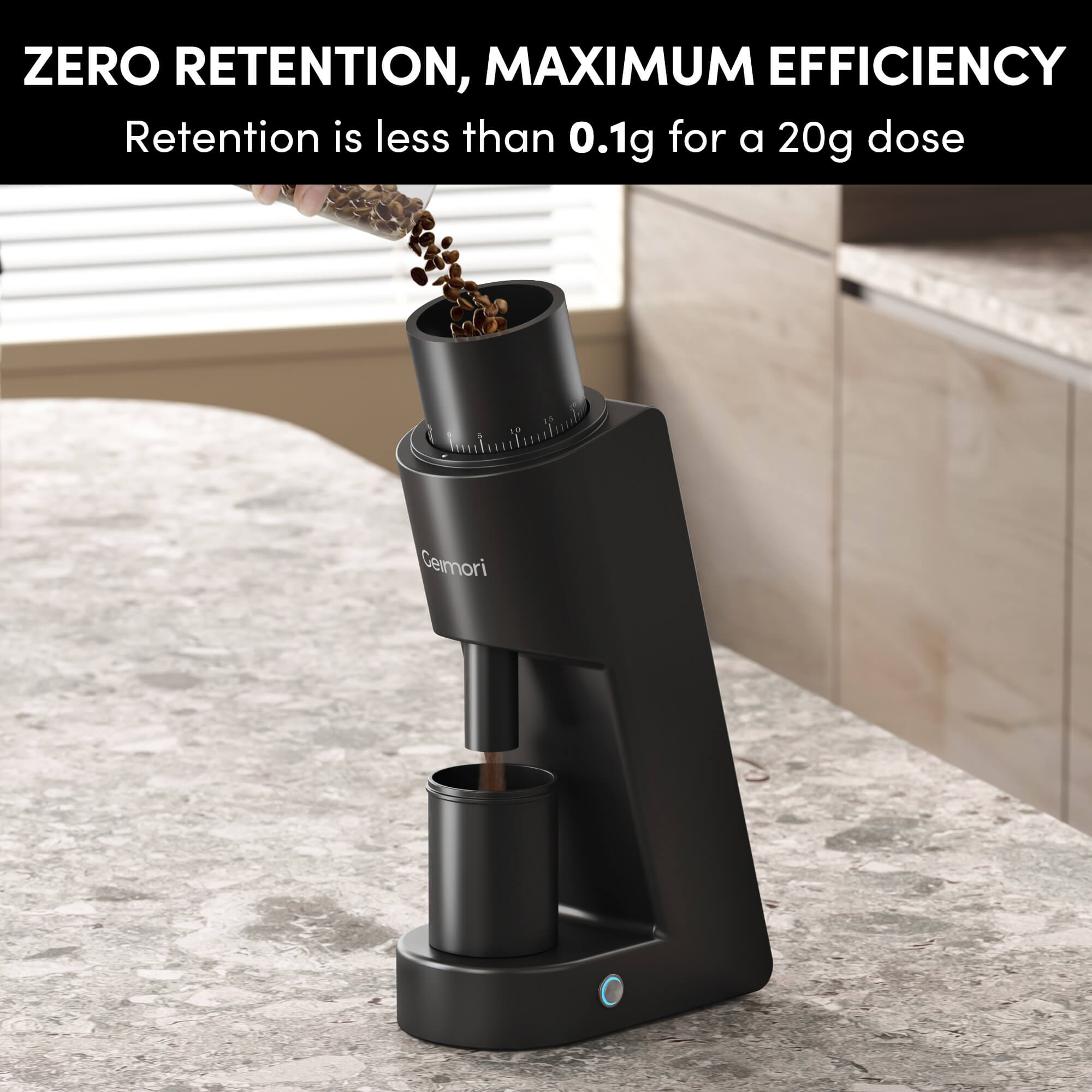 Geimori GU38 Coffee Grinder | Compact Single Dose Grinder