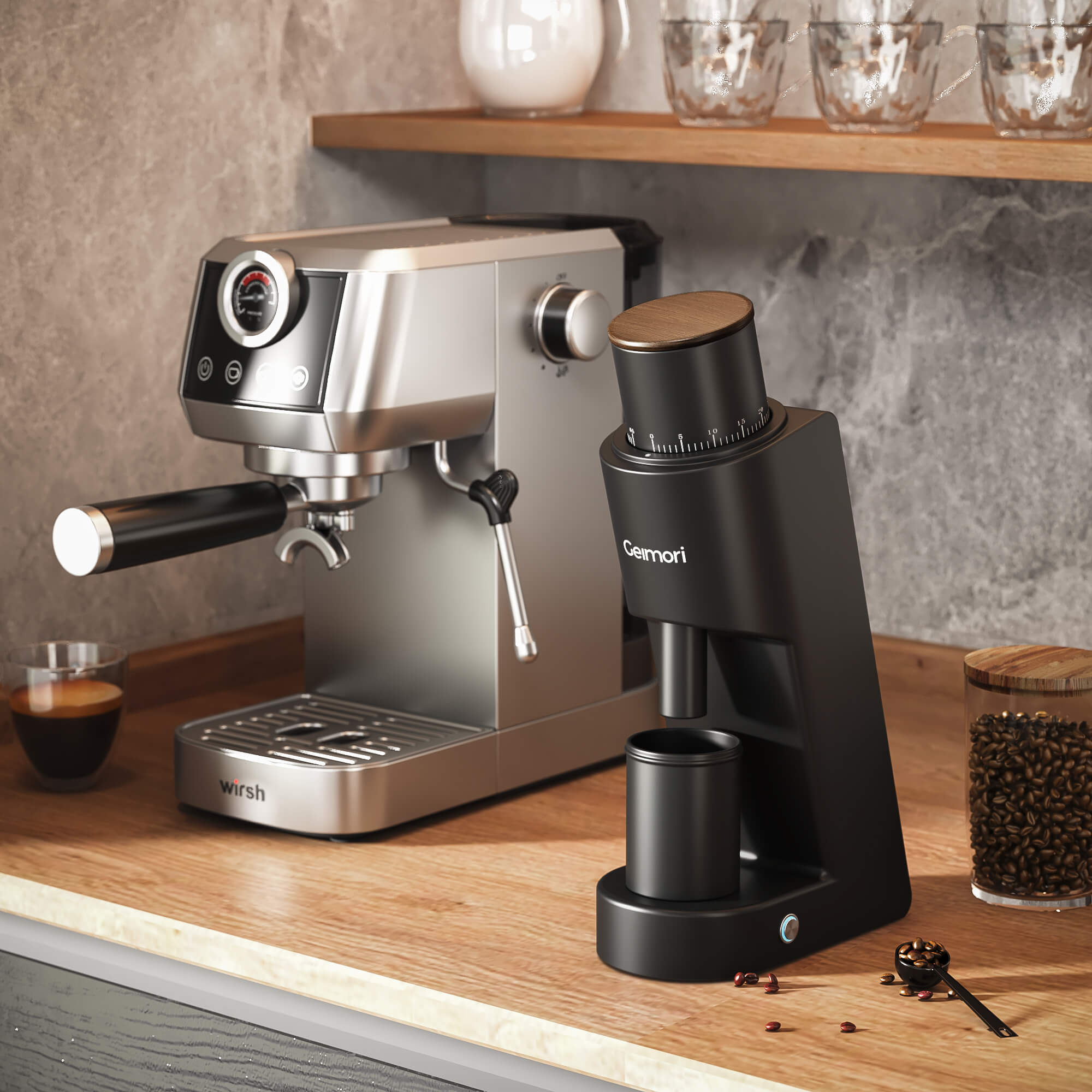 Geimori GU38 Coffee Grinder | Compact Single Dose Grinder