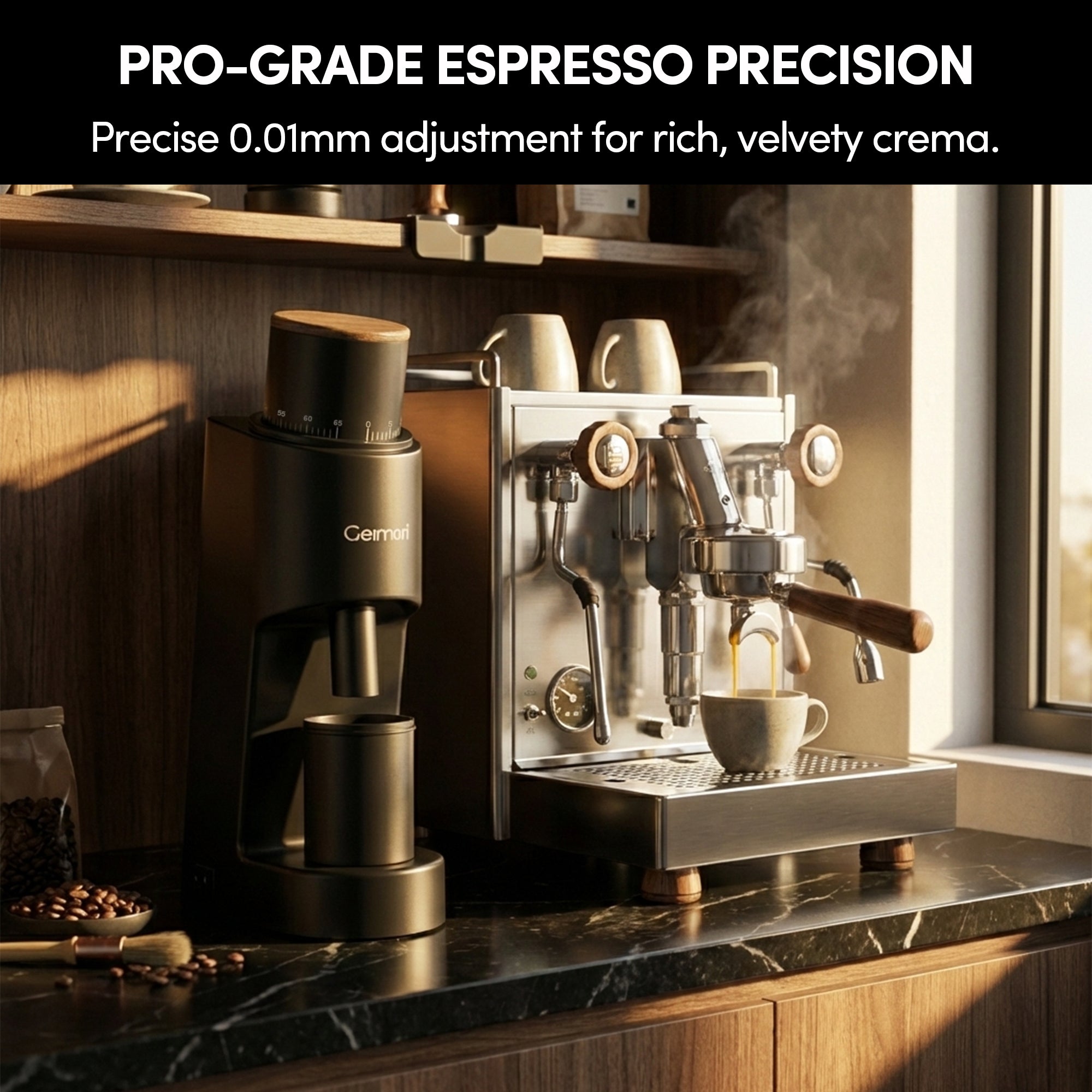 Geimori GU38 Coffee Grinder | Compact Single Dose Grinder