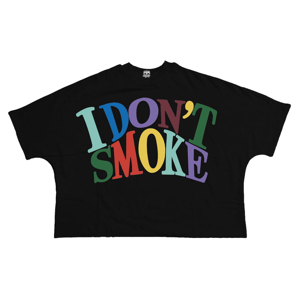 I Dont Smoke Streetwear Cropped Boxy Tee Unisex Cotton 280GSM Heavyweight Cotton Tee