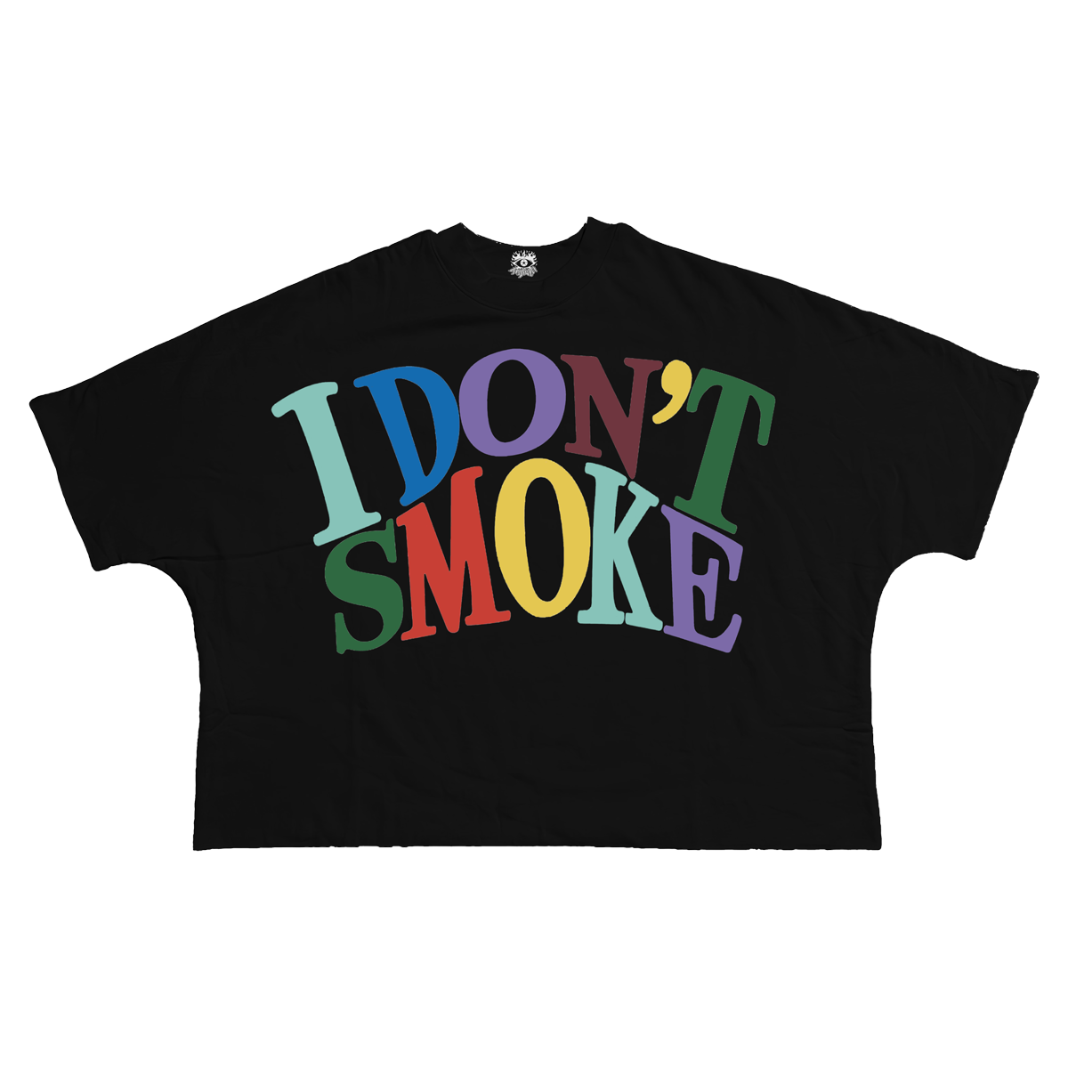 I Dont Smoke Streetwear Cropped Boxy Tee Unisex Cotton 280GSM Heavyweight Cotton Tee