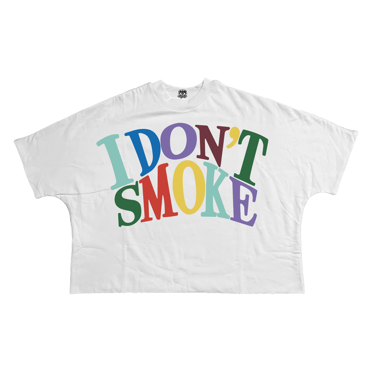 I Dont Smoke Streetwear Cropped Boxy Tee Unisex Cotton 280GSM Heavyweight Cotton Tee